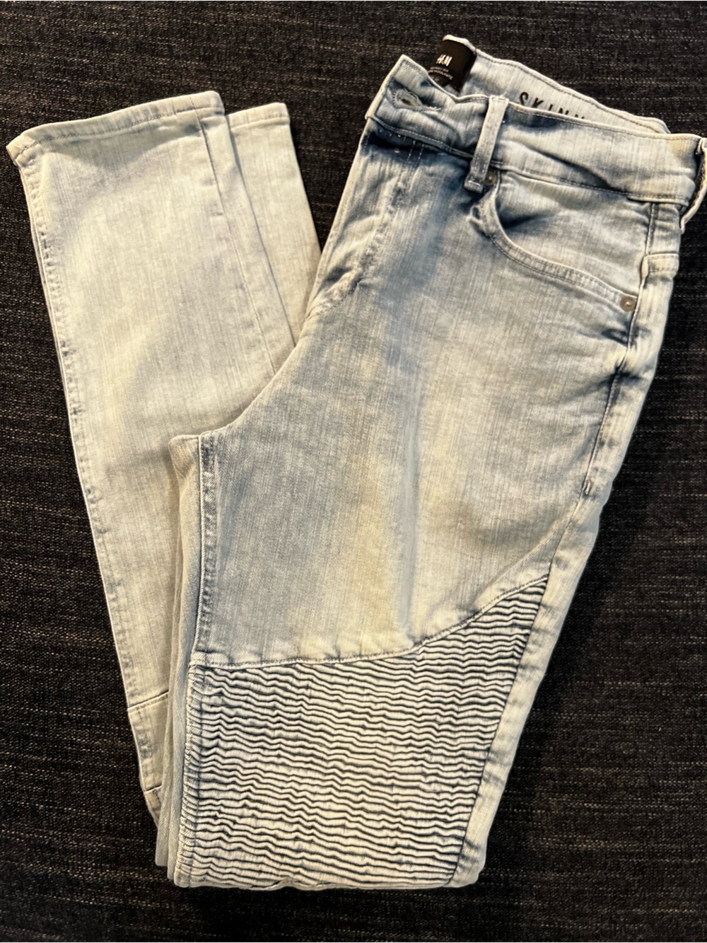 H&M Light Wash Men’s Skinny Moto Jeans